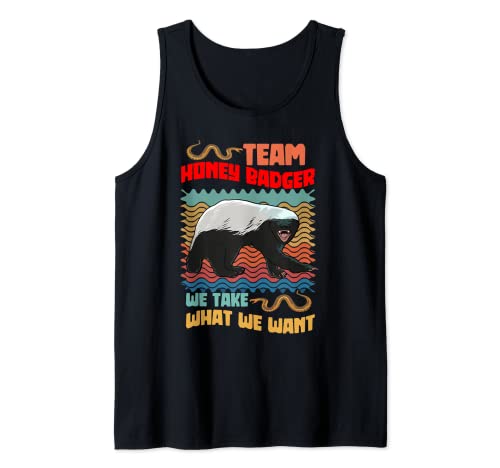 Honey Badger Team We Take What We Want Snake Novedad Camiseta sin Mangas