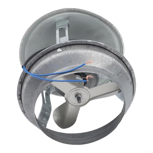 Ventilateur de cheminée en métal argenté durable et performant