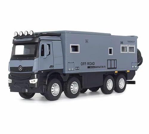 Image of WORSHIPER 1:24 Off Road Motorhomes Diecast Metal Pull Back Truck with 6 Openable Doors with Sound and Light Toy Decoration Truck Best Gift Toys for Kids ?Colors as Per Stock?
