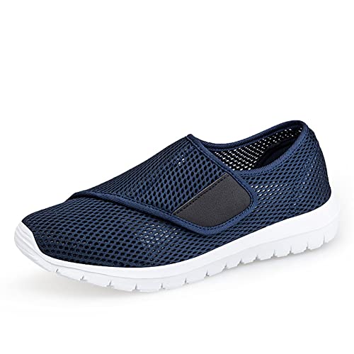 Image of LEADER SHOW Men's Casual Comfort Walking Shoes Ultralight Flats Non-Slip Hook & Loop Fashion Sneakers