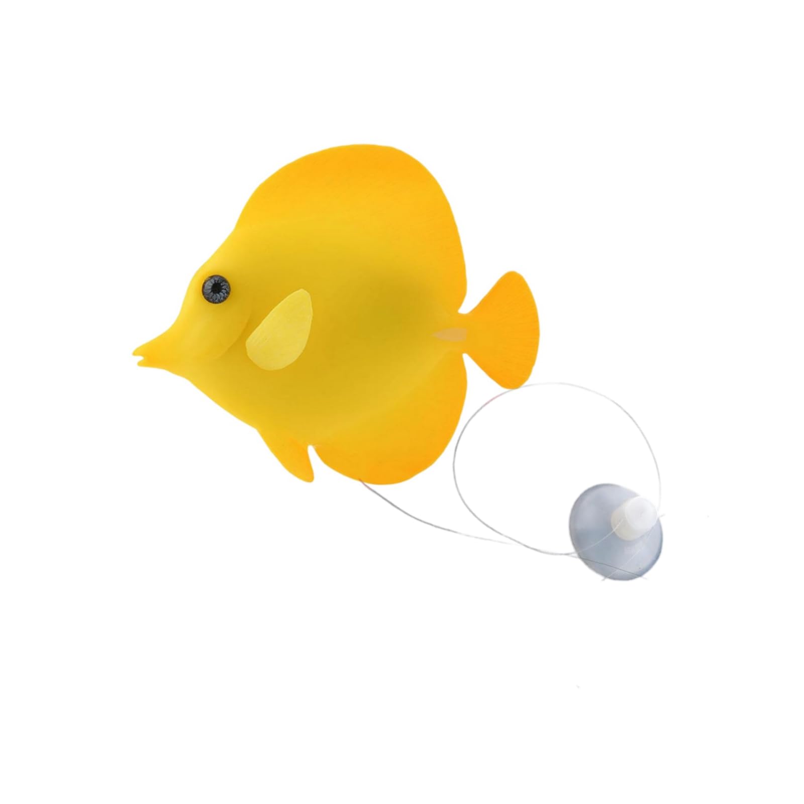 JLEivvi 1 Pcs Glow Fishing Float Yellow Luminous Silicone Fish for Aquarium Decoration Aquarium Fish Bowl Ornament