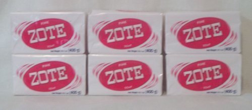 Pink ZOTE Laundry Whitening Soap (6 Bar Pack)