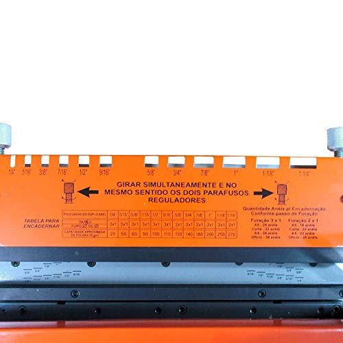 Encadernadora de Wire-o Conjugada Furo Quadrado 2x1 15fls