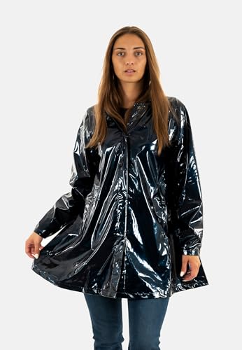 Rains Para Mujer. 18050 Chaqueta A-Line Marino (L), Casual, PoliéSter - 2