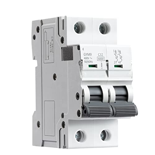 Miniatura 2 de Gym9 2 Polos Mcb Din Rail Mini Disyuntor 230v 6a-63a Ac Tipo 1 Uds 50a