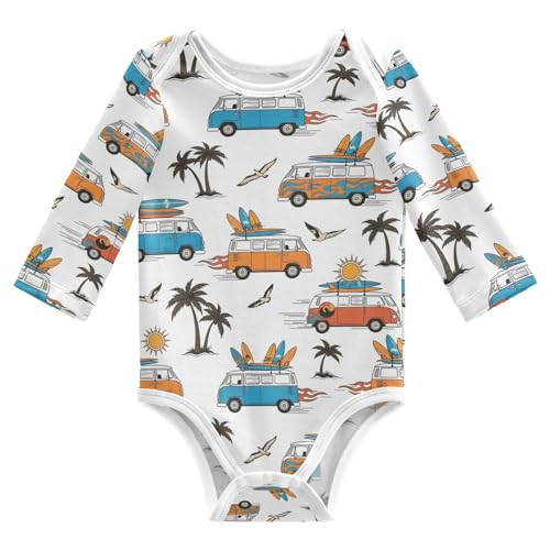 Baby Girls Boys Bodysuit Cotton Long Sleeve Rompers One Piece Baby Clothes Outfits for Newborn Infant 0-24 Month