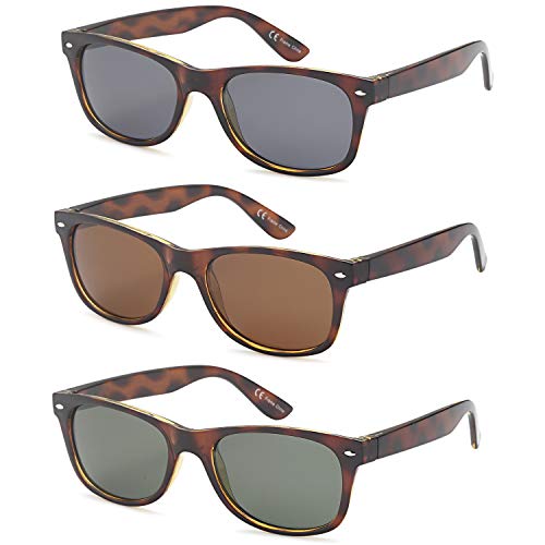 Gamma Ray Polarized Sunglasses for Men and Women 3 Pack