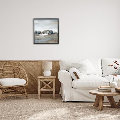 Countryside Barn Rustic Landscape, 24 x 24 Inch Framed Giclée Print - image 3