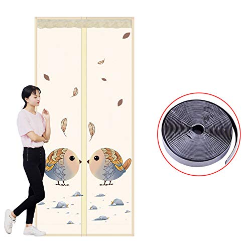 Preisvergleich Produktbild DULPLAY Anti-Mosquito Verstärkt Magnet Fliegengitter tür, Wand Vorhang Haustierfreundlich Entfernbar Waschbar Installation einfach-A 100x200cm(39x79inch)