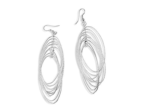 Preisvergleich Produktbild Enez Ohrringe 925 Sterling Silber plattiert Länge:8,0cm (VSCH 433)