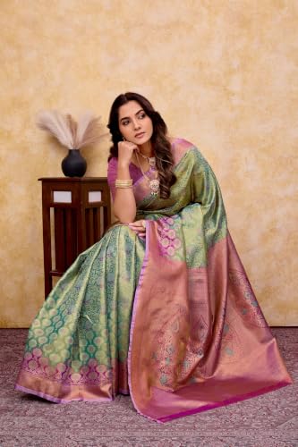 Vedresa green kanjivaram silk saree – image 5