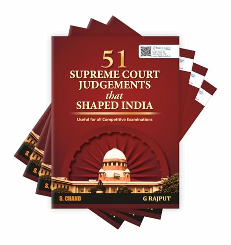 Image of 51 Supreme Court Judgements that Shaped India (In English) | Law Supreme Court of India | Important Landmark Judgement Book | for all Competitive Exams UPSC IAS Civil Services Exam Prelim & Main 2025