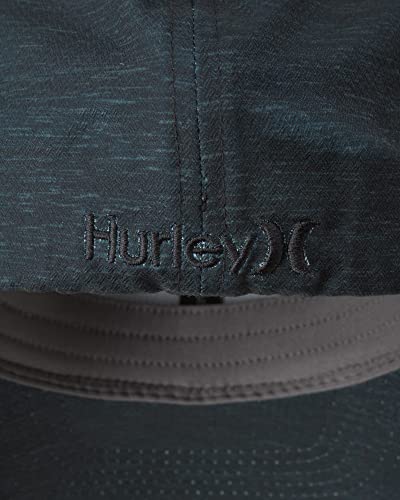 Hurley Men's Hat - H2O-Dri Phantom Relay Curved Brim Stretch Fitted Cap, Size Small-Medium, Black #TOP3