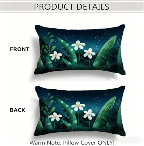 Coussin extérieur imperméable vert 40x80 effet lin finition premium - 5