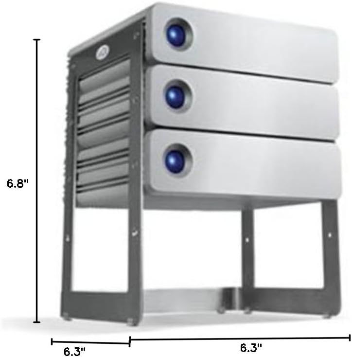 LaCie d2 Quadra Hard Disk 1 TB eSATA/FireWire800/FireWire400/USB 2.0 Desktop External Hard Drive 301442U (Aluminum)