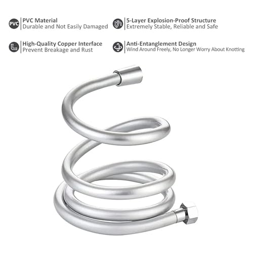 Manguera de bidé flexible a prueba de explosiones con interfaz universal 4