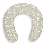  Cojín Lactancia Grande Piqué Interbaby 80 x 80 cm desenfundable. (Circulos Beige)
