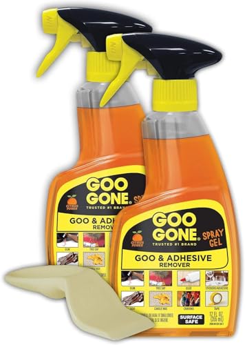 Goo Gone Adhesive Remover Spray Gel - Multi Tool and Sticker Lifter - Spray Bottle - 2 Pack