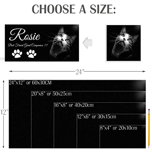 Image of ADFSTONE Pet Memorial Stones Personalized Dog Remembrance Gifts, Customized Cat Picture Grieving Plaque, DIY Gravestone, Custom Sympathy Photo Gift, Animal Grave Markers