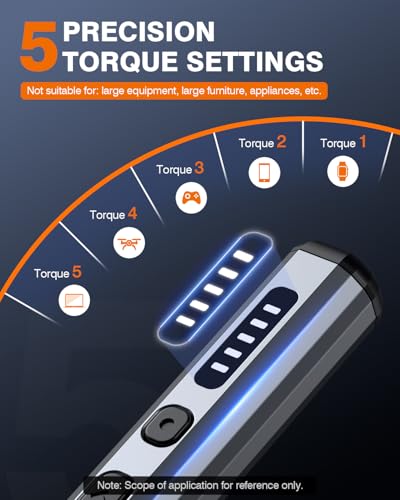 Image of JOREST Mini Electric Screwdriver, Small Cordless Precision Screwdriver set with 38 Magnetic Bits, 5 Torque Settings, Repair Tool for iPhones, Laptop, Drone, Game Console, Camera; Gift for Father
