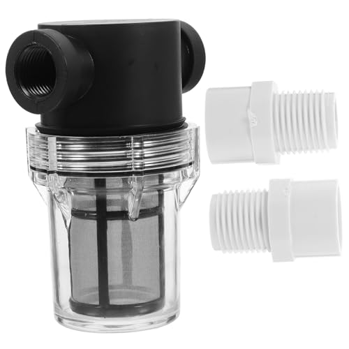 ERINGOGO Filtro de Agua para Jardín con Pantalla de Malla Sistema de Filtración Compacto y Fácil Instalación para Tuberías PVC de Purificador y Ablandador Doméstico