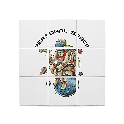 Carreaux céramique cosmonaute 20x20 cm lot de 9 fresque murale 60x60 cm