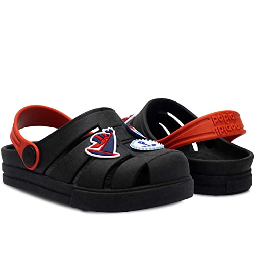 Sandália Babuche Infantil Masculino Chinelo Leve Macio 12.62 (Preto, Infantil, br_footwear_size_syst