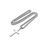 ◾Selección de Regalos: La vida necesita un sentido de ceremonia, el collar de cruz simple es un estilo de vida más que una joya, también es adecuado para todas las ocasiones, como iglesia, fiesta, Navidad, compromiso, cita, uso diario.
