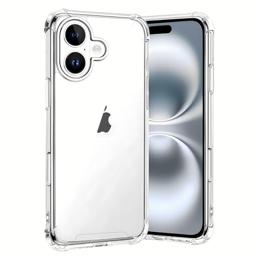 Totill - Totill Compatible For Iphone 16 Case, Crystal Clear Iphone 16 Mobile Phone Cover, Soft TPU Protective funda, Ultra [thin Slim Fit], Smartphone Coque For Iphone 16 Phone Hülle-Transparent