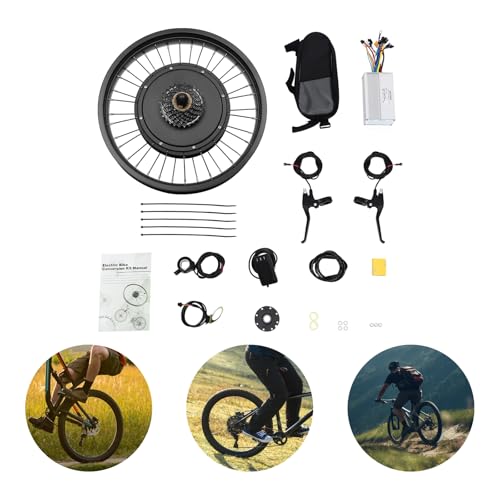 20\" 48V Electric Bicycle Conversion Kit E-Bike Rear Wheel Hub Motor Fat Tire 1kW
