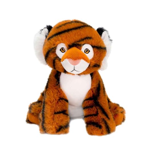 Fiesta Earth Pals Striped Tiger Stuffed Animals Recycled Material Plush Mini Keepsake Toy - 6.5 Inch