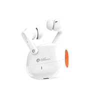 JUST CORSECA Sonnet Wireless Earbuds with Quad Mic | ENC | TWS Earphones | 42H Playtime | 13mm Dynamic Driver | Fast Charging | IPX4 Waterproof | Bluetooth 5.4 | Soft Touch | Type-C Charging (White)
