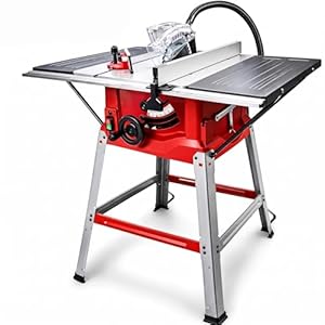 Lumberjack 10 Inch Table Saw, Woodworking Saws, 1800W 254mm, Quick Clamp Rip Fence, Bevel & Mitre Cuts, Dust Extraction Adaptor for Woodworking, Can Also Be Used As A Bench Saw