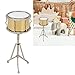 Miniature Snare Drum with Case, Snare Drum Miniature Replica Light Wood Tone, Model Decorative Copper Musical Instrument Ornament for Music Room Decor