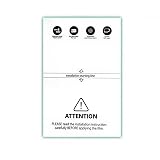 fonefunshop Pack of 50 Small Hydrogel Protectors 180mm x 120mm (Clear)