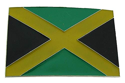 Piratenladen Boucle drapeau de la Jamaïque, Reggae, des Caraïbes, le rhum, boucle de ceinture