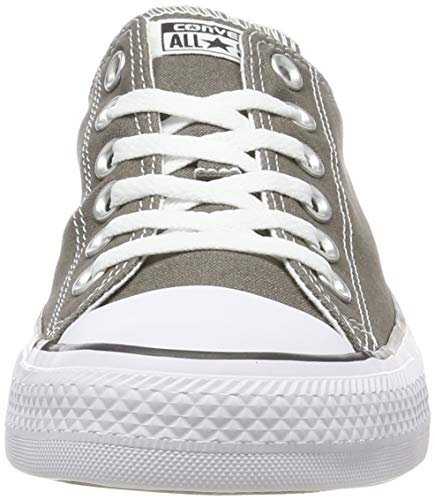 Converse Womens Ct A/S Seasnl Ox Fabric Low Top Lace, Charcoal/White, Size 9.0