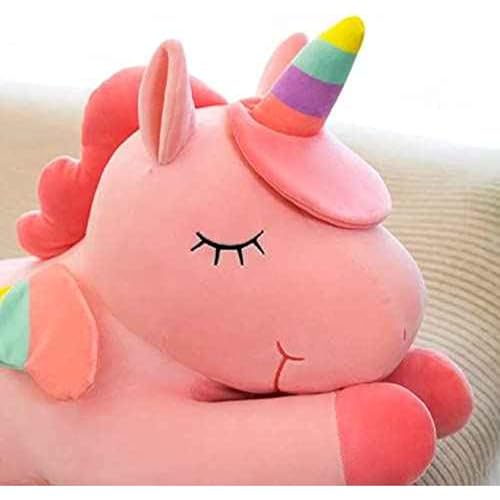 Image of DearJoy Flying Unicorn Soft Toy - Pink, 30cm