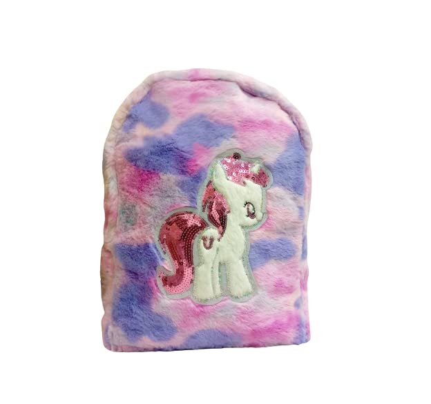 Priceless Deals Soft Plush Light Weight Unicorn Fur School Bag for Kids