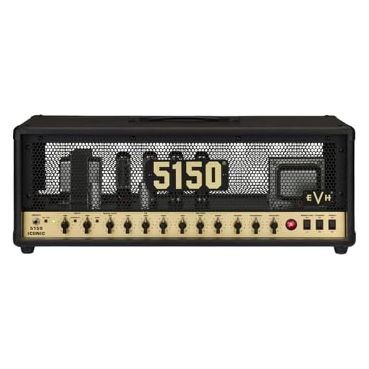 EVH 5150 Iconic Series EL34 80-watt Amplifier Head - Black/Gold