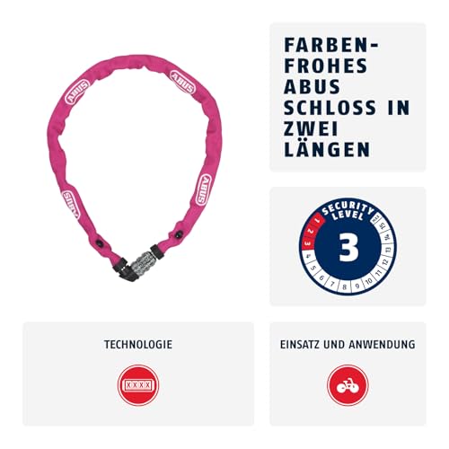 ABUS Kettenschloss 1200 Web, 60 cm, Pink – Ansicht 3