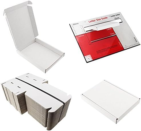 50 x WHITE C6 A6 SIZE BOX LARGE LETTER STRONG CARDBOARD SHIPPING MAILING POSTAL PIP  SIZE 16cm x 12cm x 2.2cm  6.5" x 4.5" x 0.8 " FAST DELIVERY