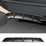 Arcoche hinteren Diffusor für Tesla 2025 2026 Modle Y Juniper hinteren Stoßstanger Formen unteren Lippen Splitter Spoiler Modle Y Zubehör,Not for Model Y Standard (Glänzende Kohlefaser)