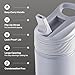 TAL Ranger Flip Water Bottle, 26 oz Capacity, Leak-Proof Lid with Straw, Easy-Carry Handle, Gray