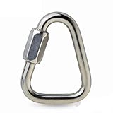 ★ MULTI-ZWECK: 304 Edelstahl-Karabinerhaken mit Schraubverschluss zum Klettern im Freien, Klettern, Arbeiten im Freien, Hängematten, Hängematten usw.