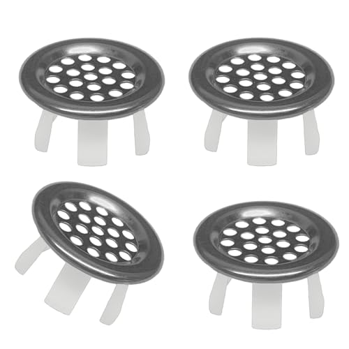 4 Tapas Para Agujero De Rebosadero De Fregadero | Silicona, Blanco | Fácil Instalación Sin Herramientas