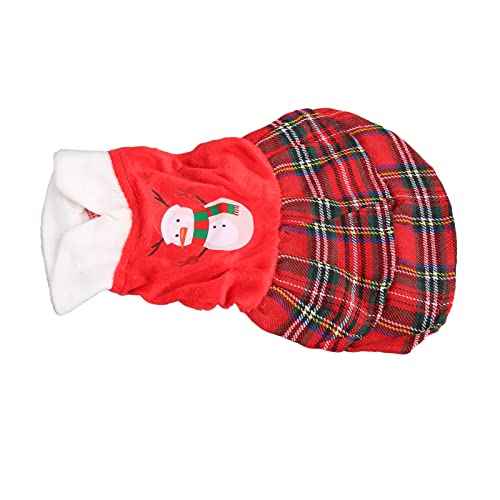 Boxwizard Fantasia de Natal para animais de estimação, saia de Natal, vestido de Natal, sem mangas,