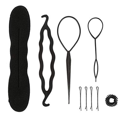 Mannequin Head, Professional Hairdresser Training Practice Head Cosmetology Mannequin Long Hairdressing head model + Braid Set Tool, Makeup, Eye, Lip Practice(A)