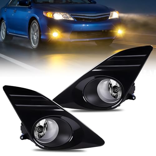 Fog Lights Fit For 2012 2013 2014 Toyota Camry Bumper Driving Fog Lamps Assemblies w/Bezel & Switch Wiring Kit 1Pair of Fog Lights by Boxlight - Used condition - US$23.44