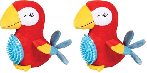 Juguete mordible y sonoro para perros TPR Spiky Ball x2